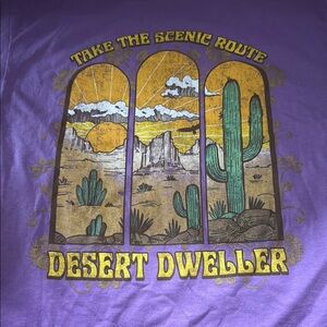 Purple Desert Dweller Graphic Tee